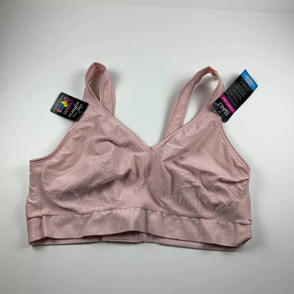 Bali Women's Comfort Revolution Seamless 2-Ply‎ Full Wireless Bra Size 3XL NWT